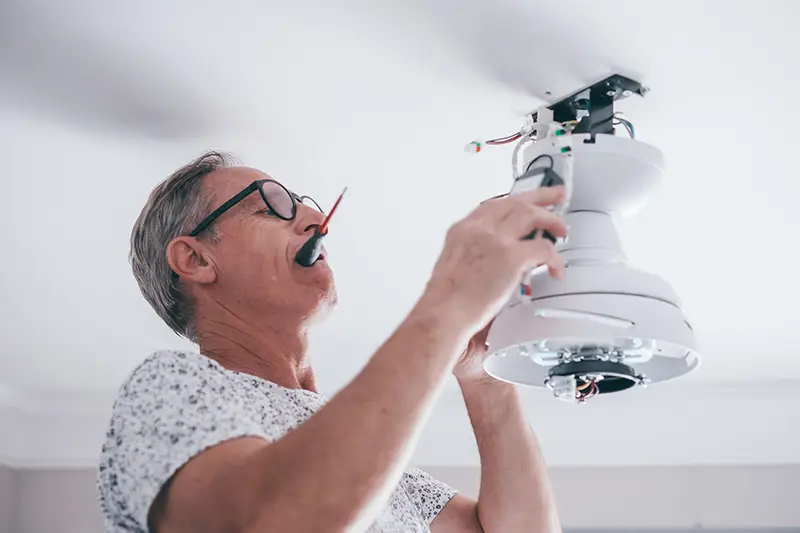 Installing a ceiling fan